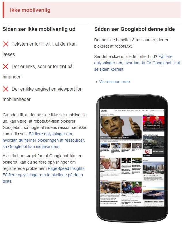 Mobilvenlig BBCTest